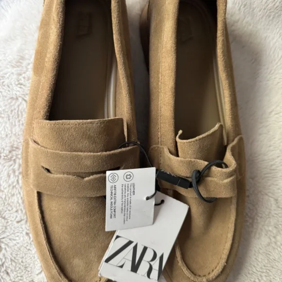 Zara Suede Penny Loafers - Picture 4 of 7